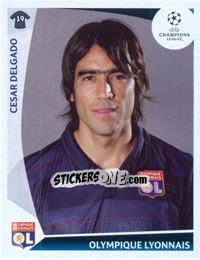Sticker Cesar Delgado - UEFA Champions League 2009-2010 - Panini