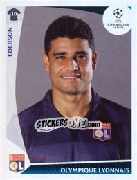 Figurina Ederson - UEFA Champions League 2009-2010 - Panini