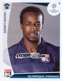 Sticker Sidney Govou - UEFA Champions League 2009-2010 - Panini