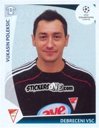 Cromo Vukasin Poleksic - UEFA Champions League 2009-2010 - Panini