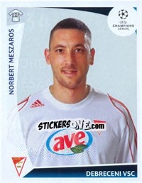 Sticker Norbert Meszaros - UEFA Champions League 2009-2010 - Panini