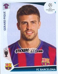 Sticker Gerard Pique - UEFA Champions League 2009-2010 - Panini