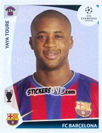 Sticker Yaya Toure - UEFA Champions League 2009-2010 n. 355 - Panini