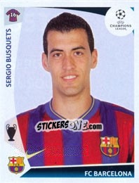 Figurina Sergio Busquets - UEFA Champions League 2009-2010 - Panini