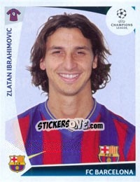 Sticker Zlatan Ibrahimovic - UEFA Champions League 2009-2010 n. 358 - Panini