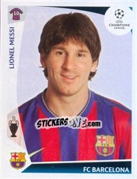 Sticker Lionel Messi - UEFA Champions League 2009-2010 - Panini