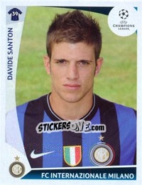 Figurina Davide Santon - UEFA Champions League 2009-2010 - Panini