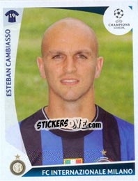 Sticker Esteban Cambiasso - UEFA Champions League 2009-2010 - Panini