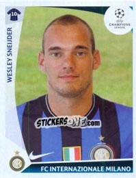 Cromo Wesley Sneijder - UEFA Champions League 2009-2010 - Panini