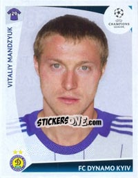 Cromo Vitaliy Mandzyuk - UEFA Champions League 2009-2010 - Panini