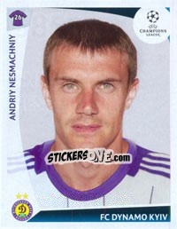 Cromo Andriy Nesmachniy - UEFA Champions League 2009-2010 - Panini