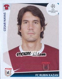 Figurina Cesar Navas - UEFA Champions League 2009-2010 - Panini