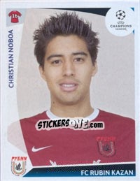 Sticker Christian Noboa - UEFA Champions League 2009-2010 n. 407 - Panini