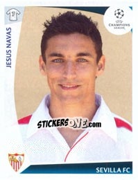 Sticker Jesus Navas - UEFA Champions League 2009-2010 - Panini