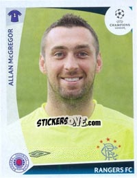 Sticker Allan McGregor - UEFA Champions League 2009-2010 - Panini