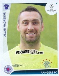 Figurina Allan McGregor - UEFA Champions League 2009-2010 - Panini