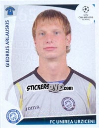 Cromo Giedrius Arlauskis - UEFA Champions League 2009-2010 - Panini