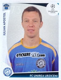 Cromo Iulian Apostol - UEFA Champions League 2009-2010 - Panini
