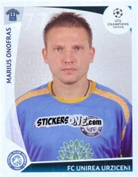 Cromo Marius Onofras - UEFA Champions League 2009-2010 - Panini