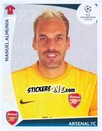 Sticker Manuel Almunia - UEFA Champions League 2009-2010 - Panini