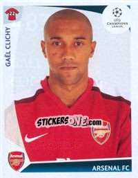 Sticker GaÑ‘l Clichy - UEFA Champions League 2009-2010 - Panini