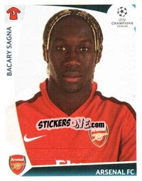 Sticker Bacary Sagna - UEFA Champions League 2009-2010 n. 486 - Panini