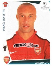 Cromo MikaÑ‘l Silvestre - UEFA Champions League 2009-2010 - Panini