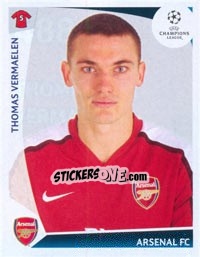 Sticker Thomas Vermaelen - UEFA Champions League 2009-2010 n. 488 - Panini