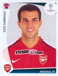 Sticker Cesc Fabregas - UEFA Champions League 2009-2010 n. 490 - Panini