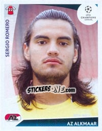 Sticker Sergio Romero - UEFA Champions League 2009-2010 n. 499 - Panini