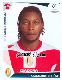 Sticker Dieumerci Mbokani - UEFA Champions League 2009-2010 - Panini