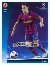 Sticker Xavi - UEFA Champions League 2009-2010 - Panini