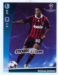 Sticker Ronaldinho - UEFA Champions League 2009-2010 n. 558 - Panini