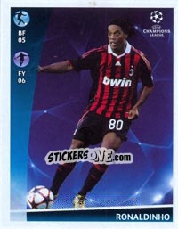 Cromo Ronaldinho - UEFA Champions League 2009-2010 - Panini