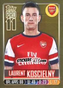 Cromo Laurent Koscielny - Premier League Inglese 2013-2014 - Topps
