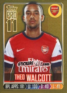 Sticker Theo Walcott - Premier League Inglese 2013-2014 n. 18g - Topps