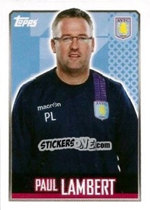 Cromo Paul Lambert - Premier League Inglese 2013-2014 n. 20 - Topps