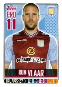 Sticker Ron Vlaar - Premier League Inglese 2013-2014 - Topps