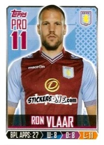 Sticker Ron Vlaar - Premier League Inglese 2013-2014 n. 25 - Topps