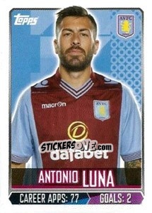 Sticker Antonio Luna - Premier League Inglese 2013-2014 - Topps