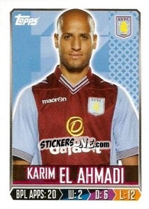 Figurina Karim El Ahmadi - Premier League Inglese 2013-2014 - Topps