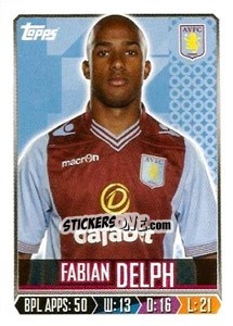 Sticker Fabian Delph - Premier League Inglese 2013-2014 - Topps