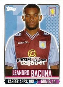 Sticker Leandro Bacuna - Premier League Inglese 2013-2014 - Topps