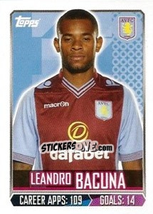 Figurina Leandro Bacuna - Premier League Inglese 2013-2014 n. 30 - Topps