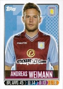 Sticker Andreas Weimann - Premier League Inglese 2013-2014 n. 33 - Topps