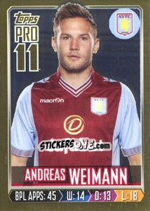 Figurina Andreas Weimann - Premier League Inglese 2013-2014 - Topps