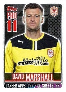 Sticker David Marshall - Premier League Inglese 2013-2014 n. 39 - Topps