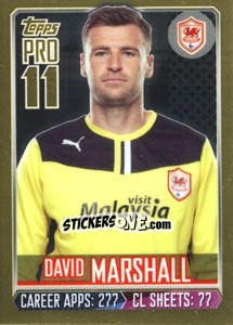 Sticker David Marshall - Premier League Inglese 2013-2014 n. 39g - Topps