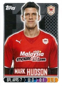 Sticker Mark Hudson - Premier League Inglese 2013-2014 n. 40 - Topps