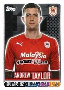 Sticker Andrew Taylor - Premier League Inglese 2013-2014 n. 42 - Topps